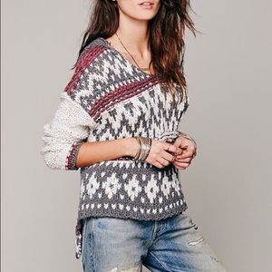 Free People Hooded Sweater-S